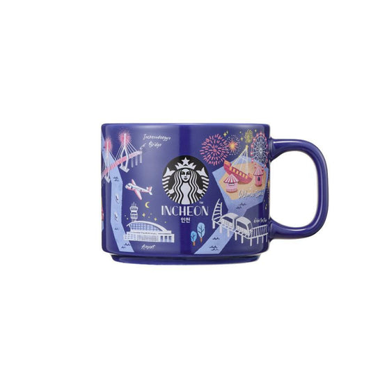 Taza de Ceramica Annyeong Incheon 355ml Regional City Corea