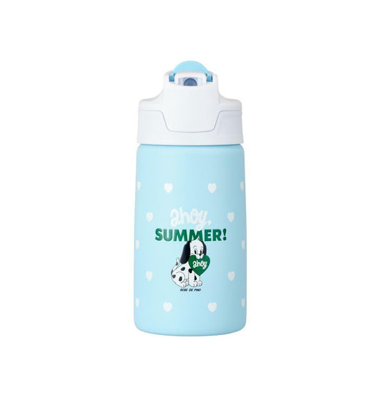 Termo de Acero Inoxidable con Popote Azul Starbucks x Bebe de Pino 2025 370ml