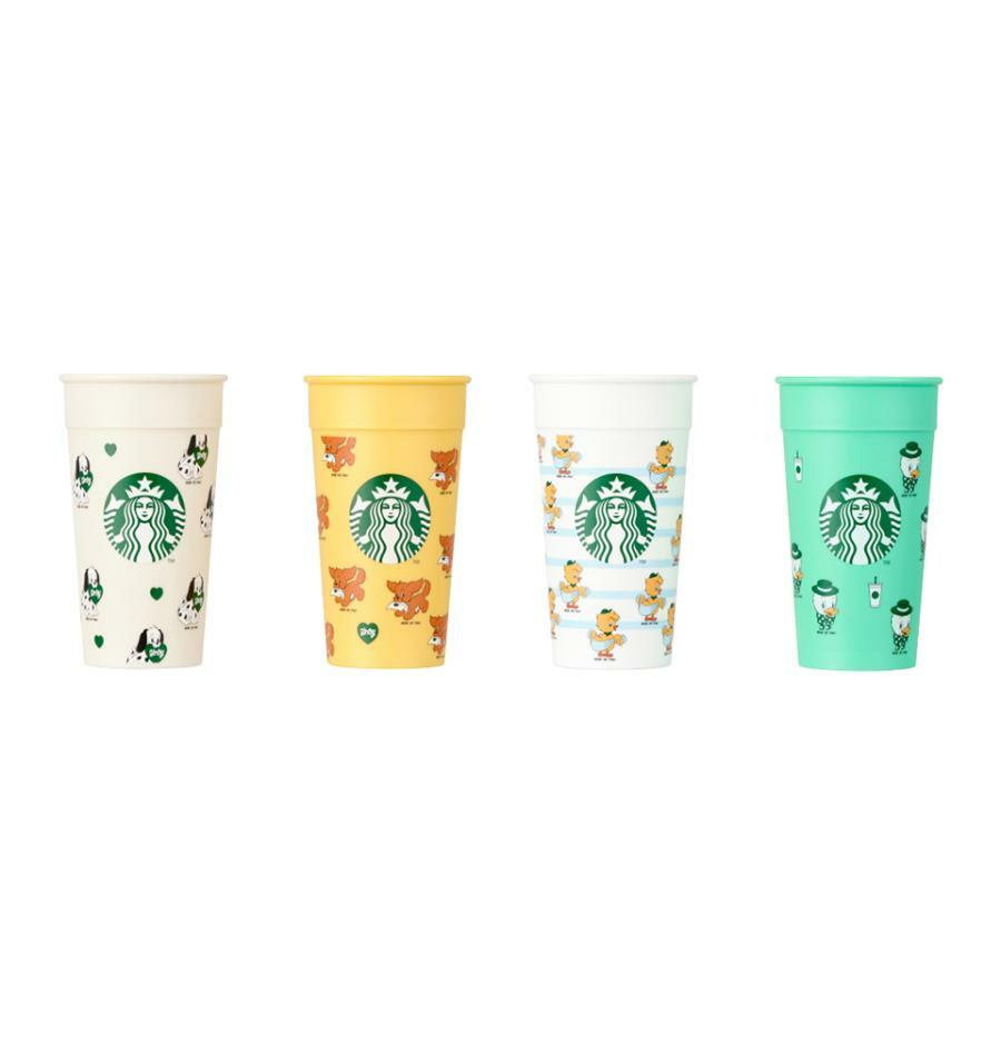 Set de Vasos Apilables 4 piezas Starbucks x Bebe de Pino 2025