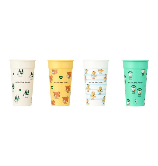 Set de Vasos Apilables 4 piezas Starbucks x Bebe de Pino 2025