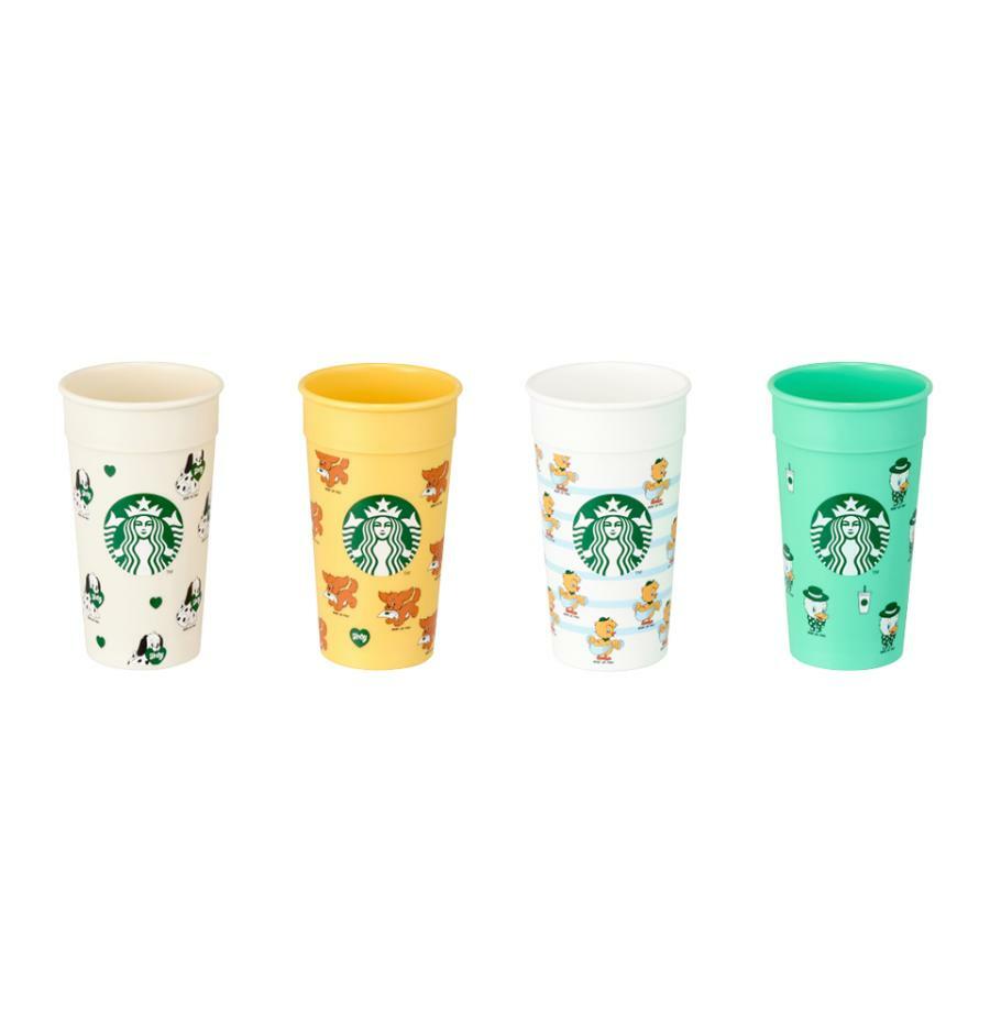 Set de Vasos Apilables 4 piezas Starbucks x Bebe de Pino 2025