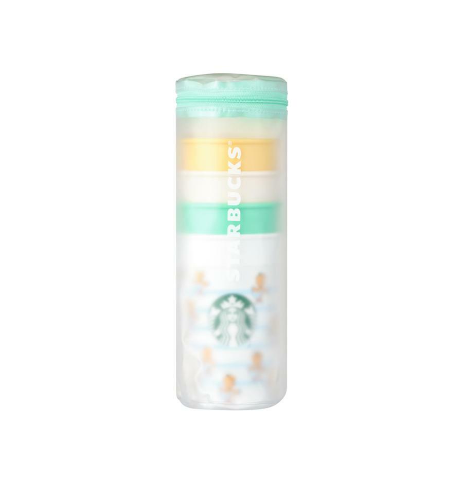 Set de Vasos Apilables 4 piezas Starbucks x Bebe de Pino 2025