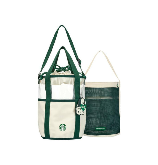 Bolsa Doble de Playa con Charm Starbucks x Bebe de Pino 2025