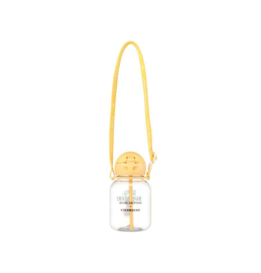 Termo de Popote Amarillo Starbucks x Bebe de Pino 2025 458ml