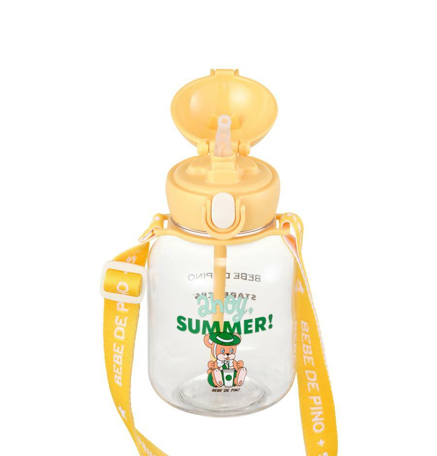 Termo de Popote Amarillo Starbucks x Bebe de Pino 2025 458ml