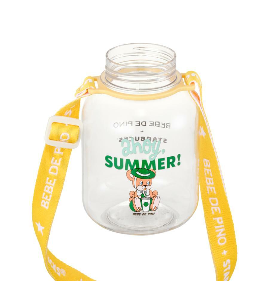 Termo de Popote Amarillo Starbucks x Bebe de Pino 2025 458ml