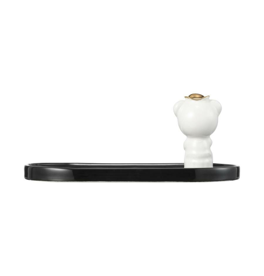 Plata con Figura Bearista Incensario A Room of Quiet Contemplation Figure Plate