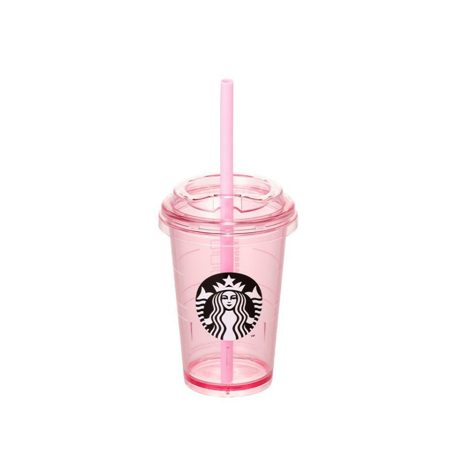 Mini vaso de agua fría Blooming Pink de 300 ml Starbucks Corea Sakura 2026 Transparente Rosa con Popote – Edición Limitada