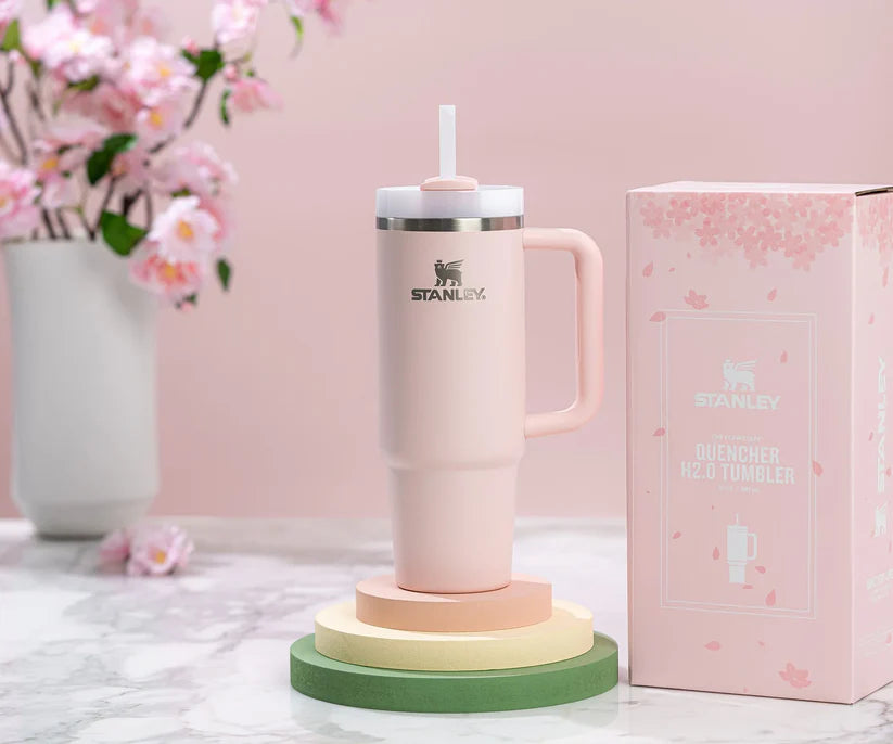 Stanley 30oz Cherry Blossom Bloom Quencher Tumbler