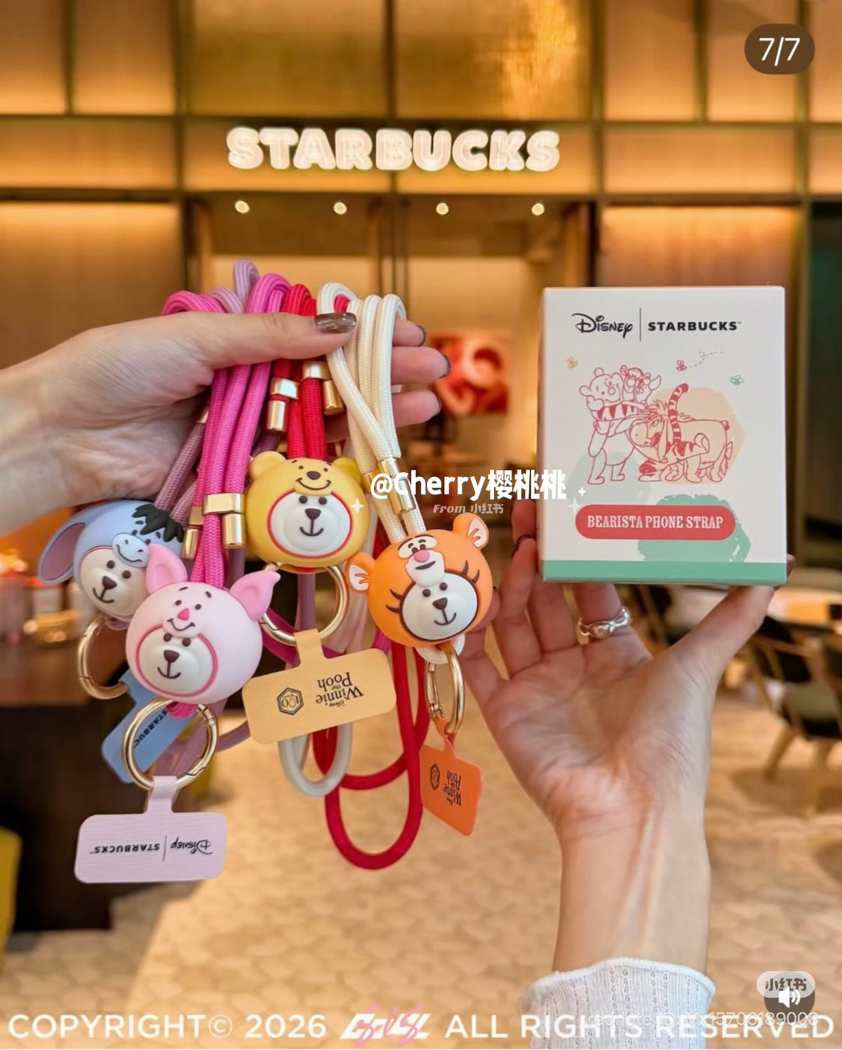 Accesorio celular blind box Winnie Pooh x Starbucks