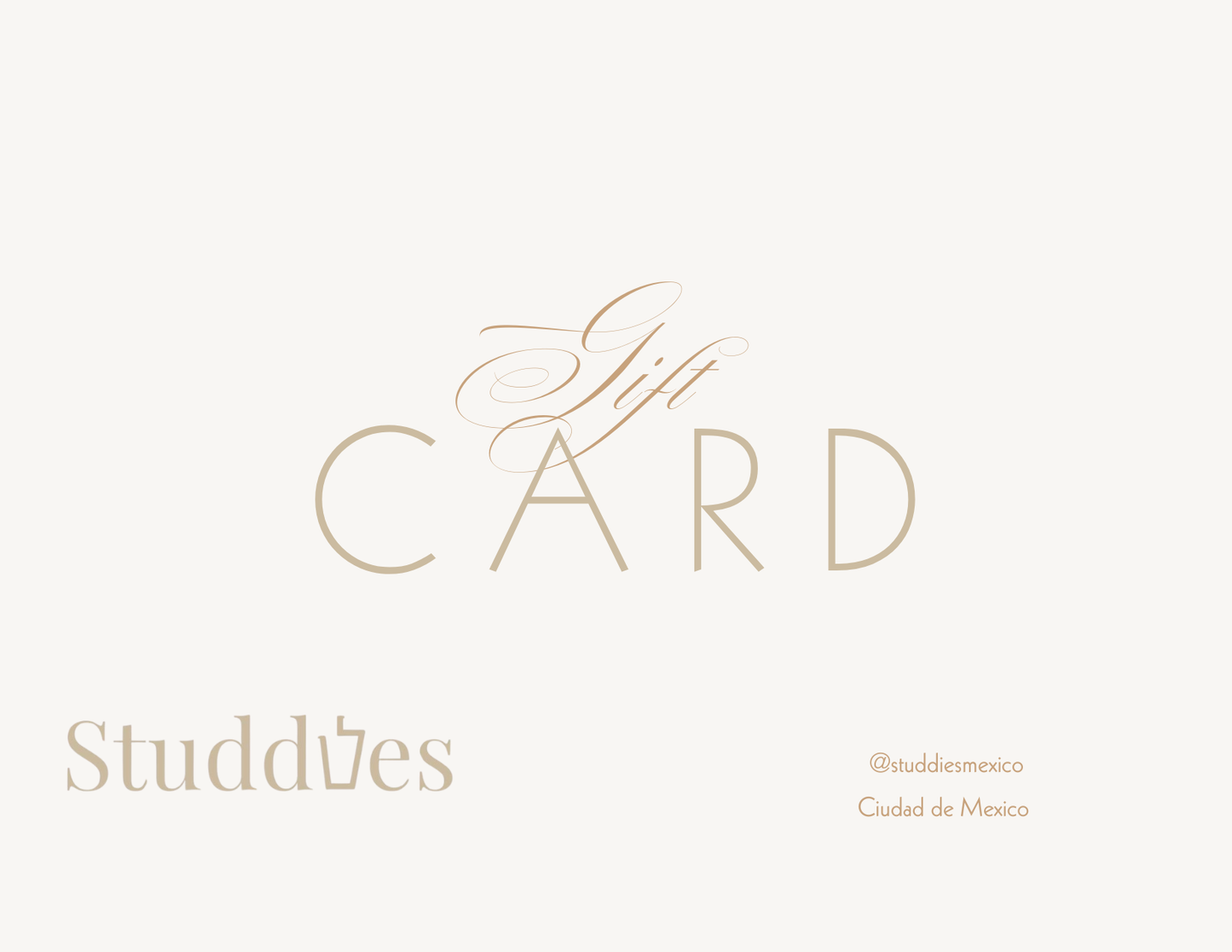 Tarjeta de Regalo Studdies