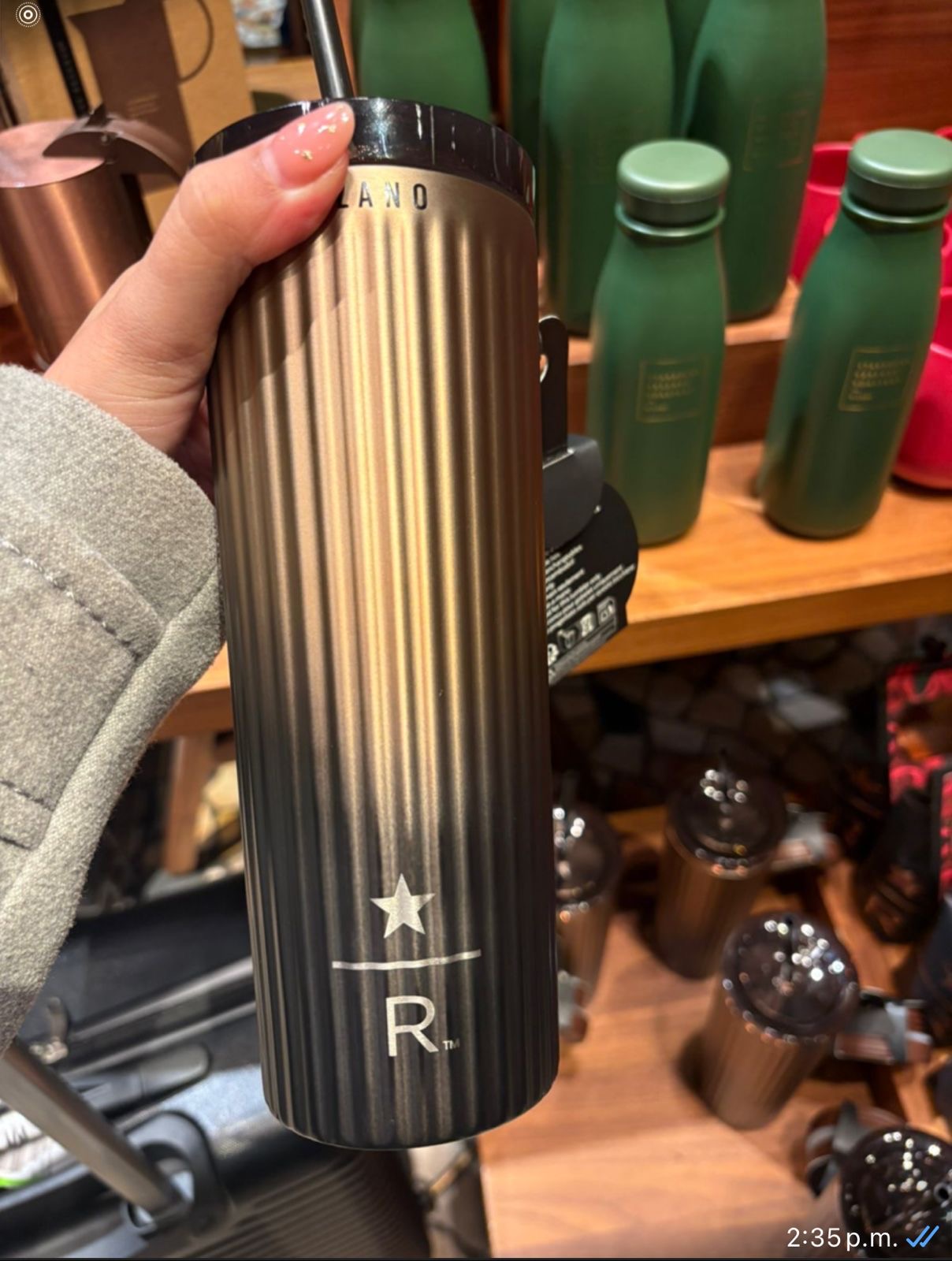 Vaso de Acero Inoxidable con dos tapas reserve Roastery Milan