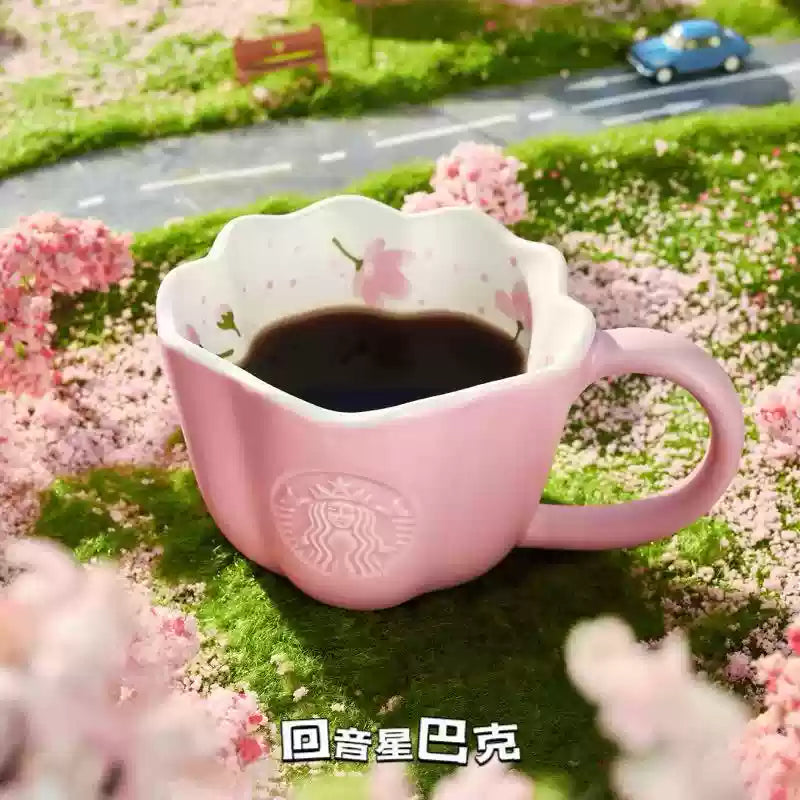 Taza de Ceramica rosa Starbucks China 2025 Sakura Series 310ml 10.91OZ