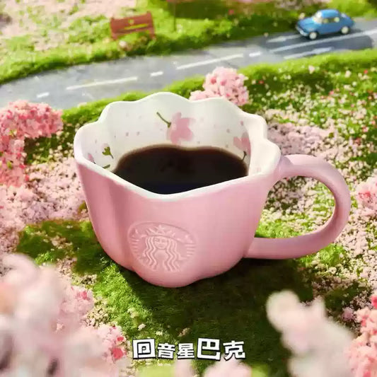Taza de Ceramica rosa Starbucks China 2025 Sakura Series 310ml 10.91OZ