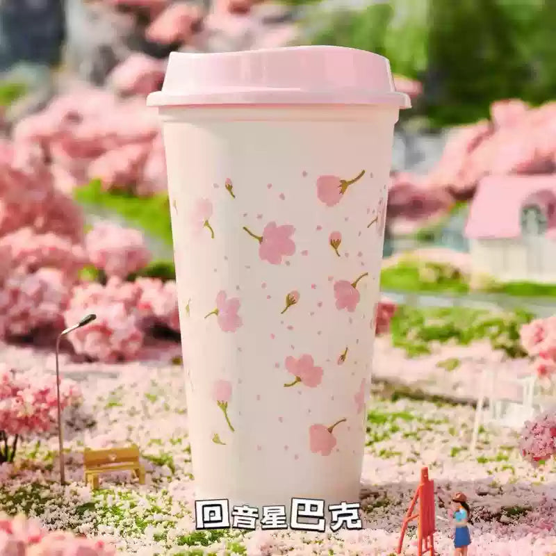 Reusable Plastico Starbucks China 2025 Sakura Series 473ml 16.65oz