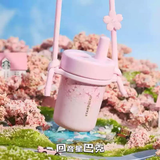 Termo con Popote de Acero Inoxidable Starbucks China 2025 Sakura Series 490ml 17.25oz