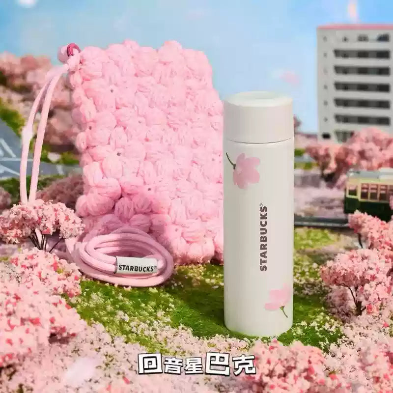 Termo de acero inoxidable con bolsa Starbucks China 2025 Sakura Series  150ml 5.28oz