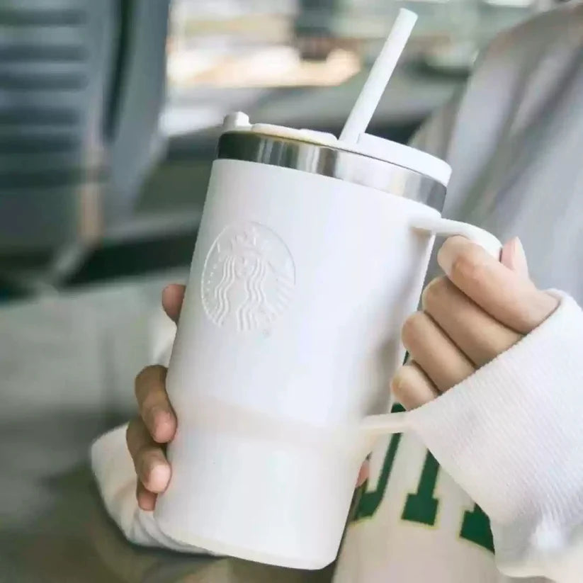 Termo de Acero Inoxidable con popote Starbucks China 2025 Earth Day series 515ml 18.13oz