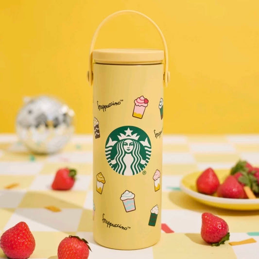 Termo de Acero Inoxidable Starbucks China 2025 Summer Frappuccino Party Series  473ml 16.65oz