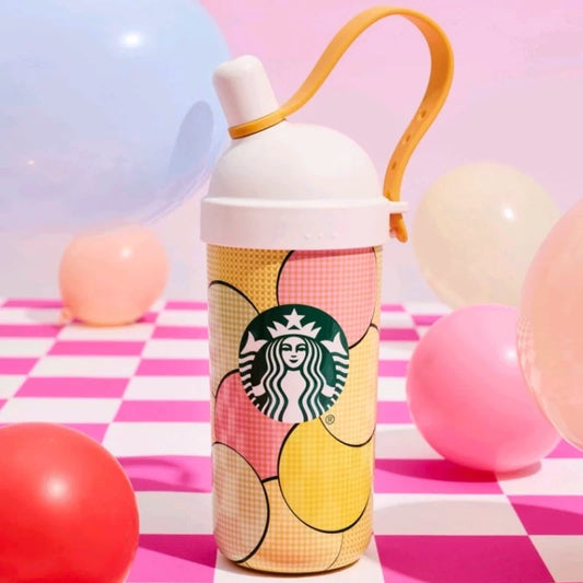 Termo de Acero Inoxidable con Popote Starbucks China 2025 Summer Frappuccino Party Series  710ml 24.99oz