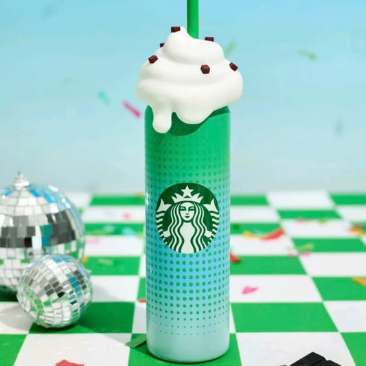 Termo de Acero Inoxidable Starbucks China 2025 Summer Frappuccino Party Series 370ml 13.02oz