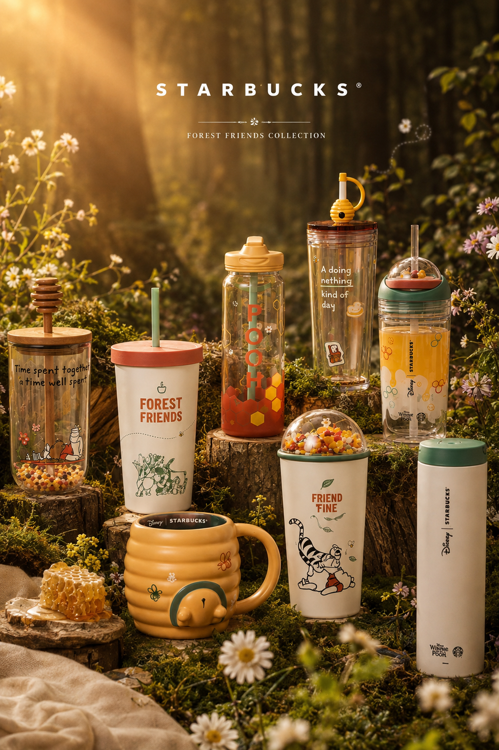 Taza starbucks x Winnie Pooh