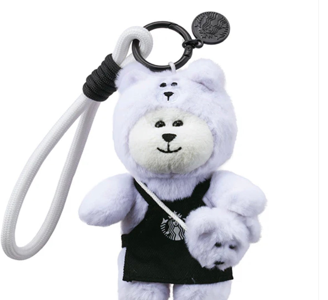 Starbucks Taiwan 2026 Summer Season1 Series white bear Bearista pendant