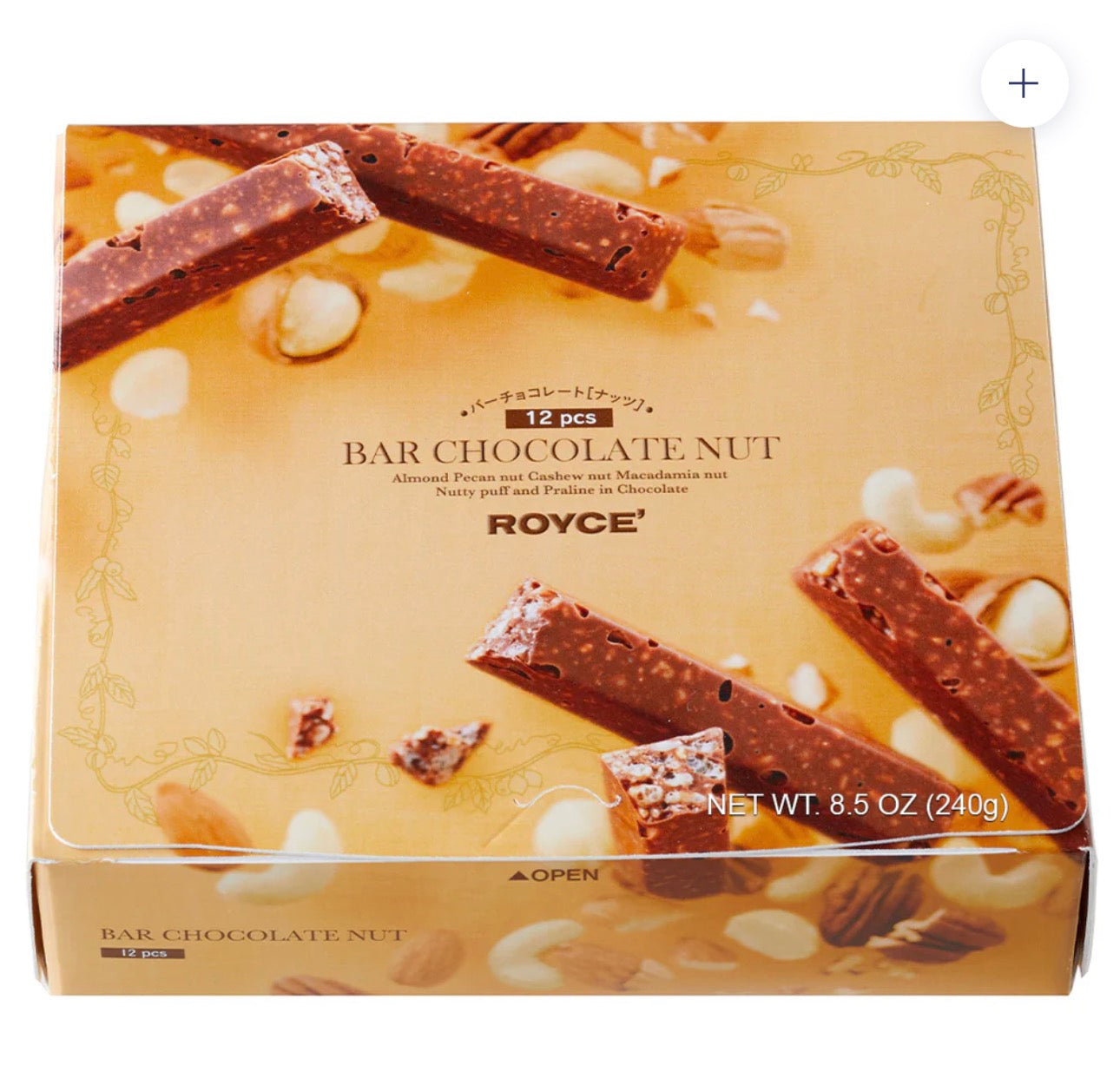 Royce bar Chocolate "Nut" (12 Pcs) Japan Goods