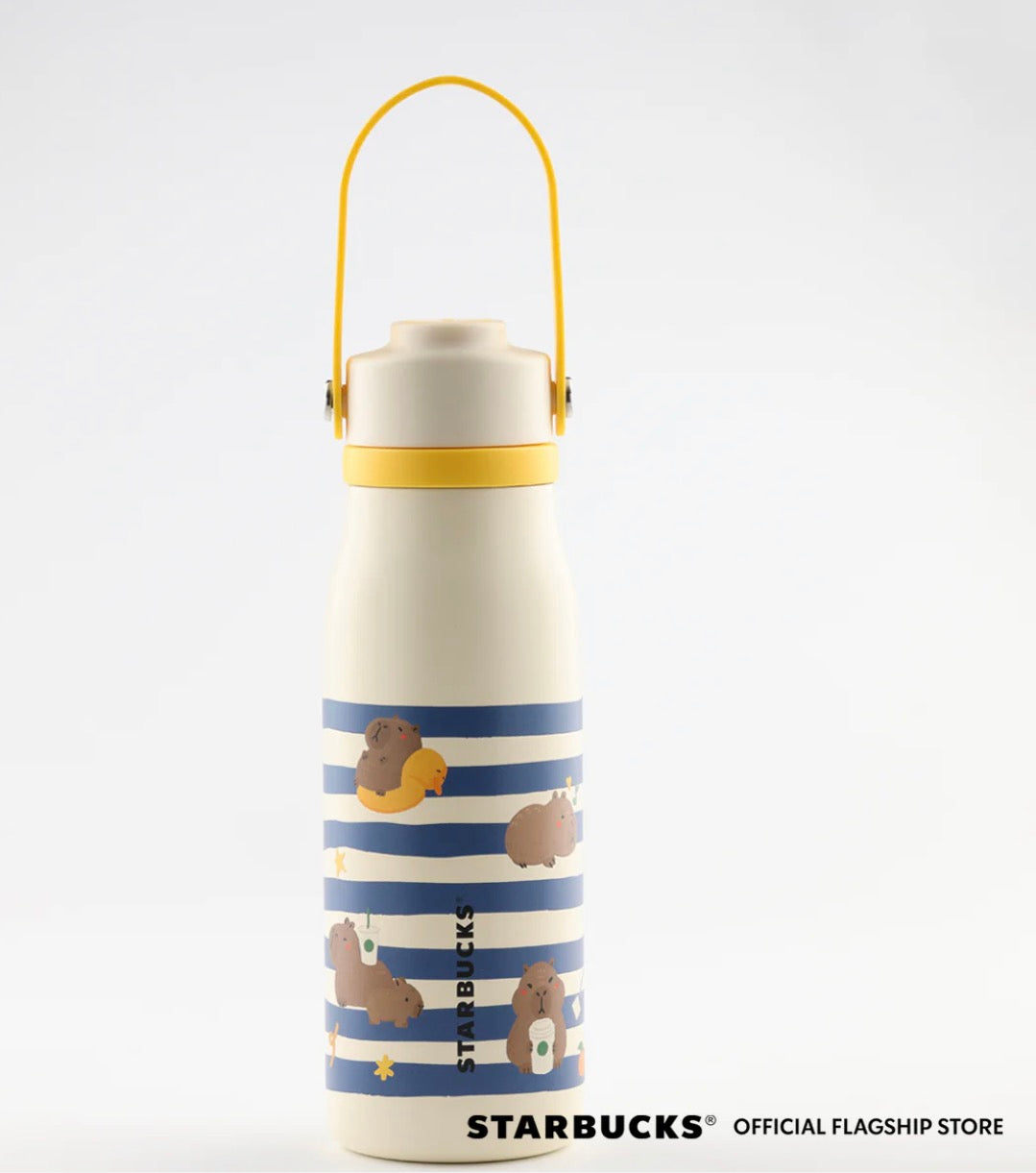 Starbucks Philippines 2026 Capy Citrus series 18oz Capybara Rally Stainless Steel Waterbottle