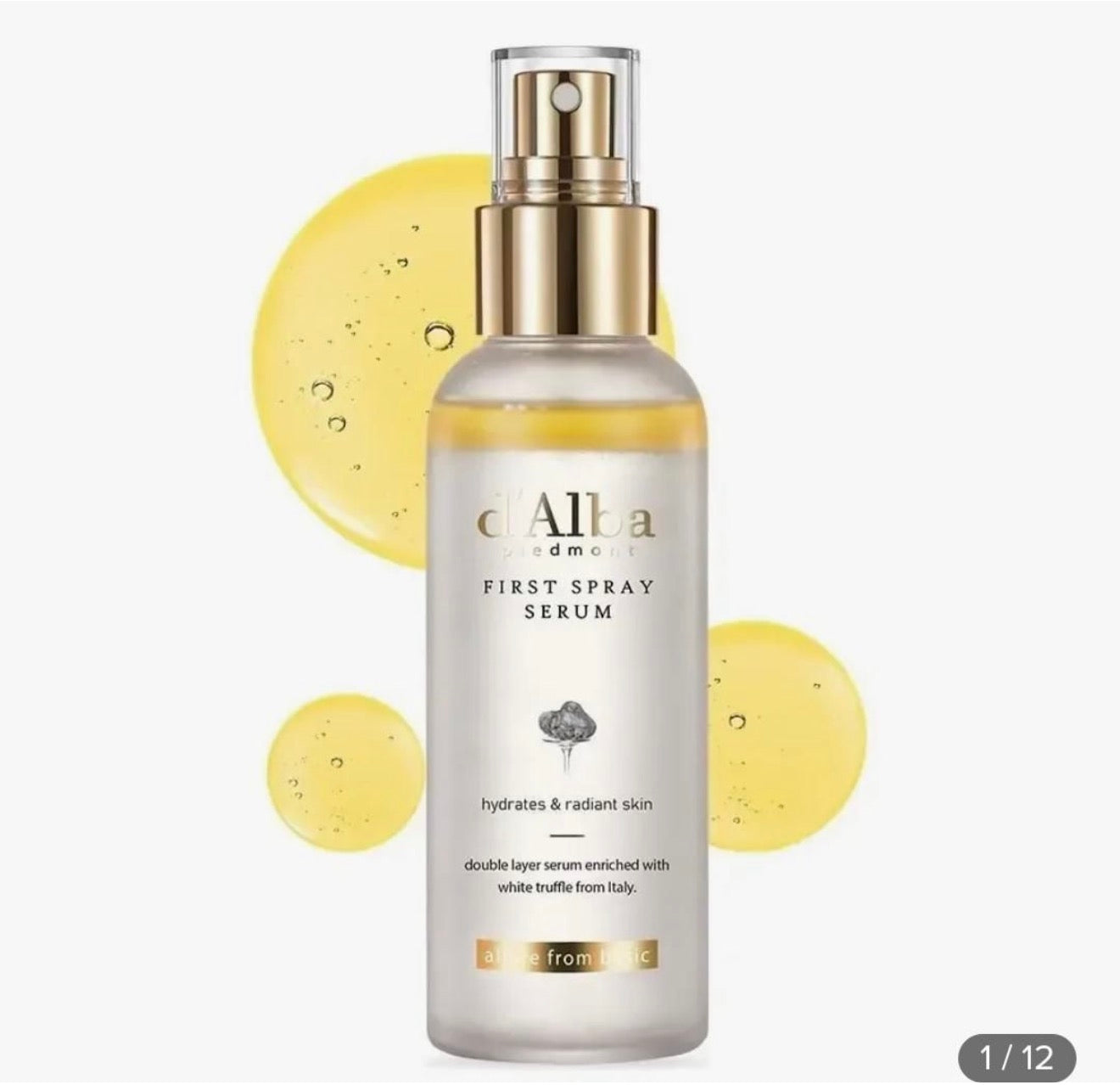 D’Alba first spray serum