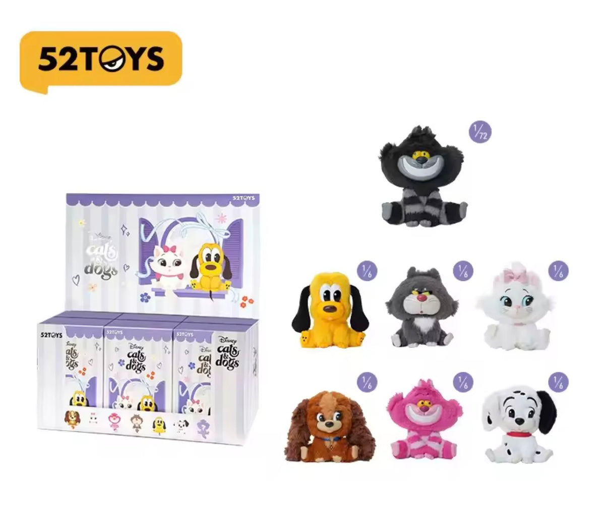 52TOYS Disney Serie Gatos y Perros Caja Sorpresa