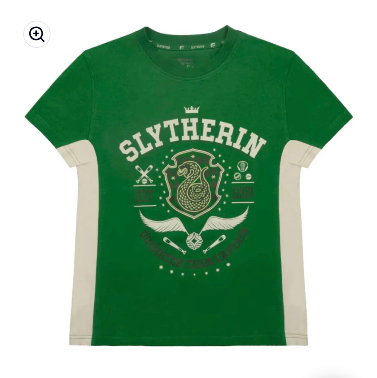 Slytherin Quidditch Team Captain Youth Athletic T-Shirt