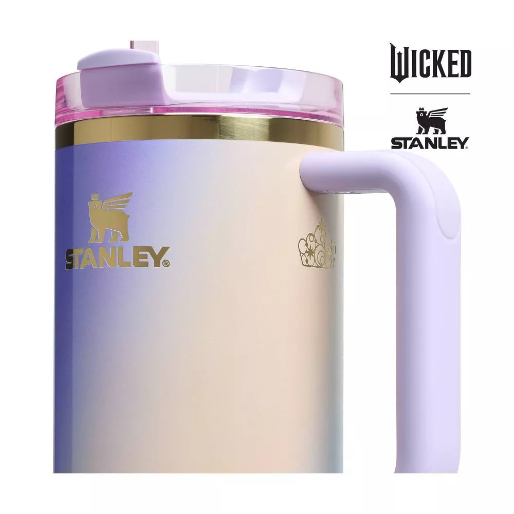Glinda For Good Stanley 40 oz Stainless Steel H2.0 Flowstate Quencher Tumbler Wicked