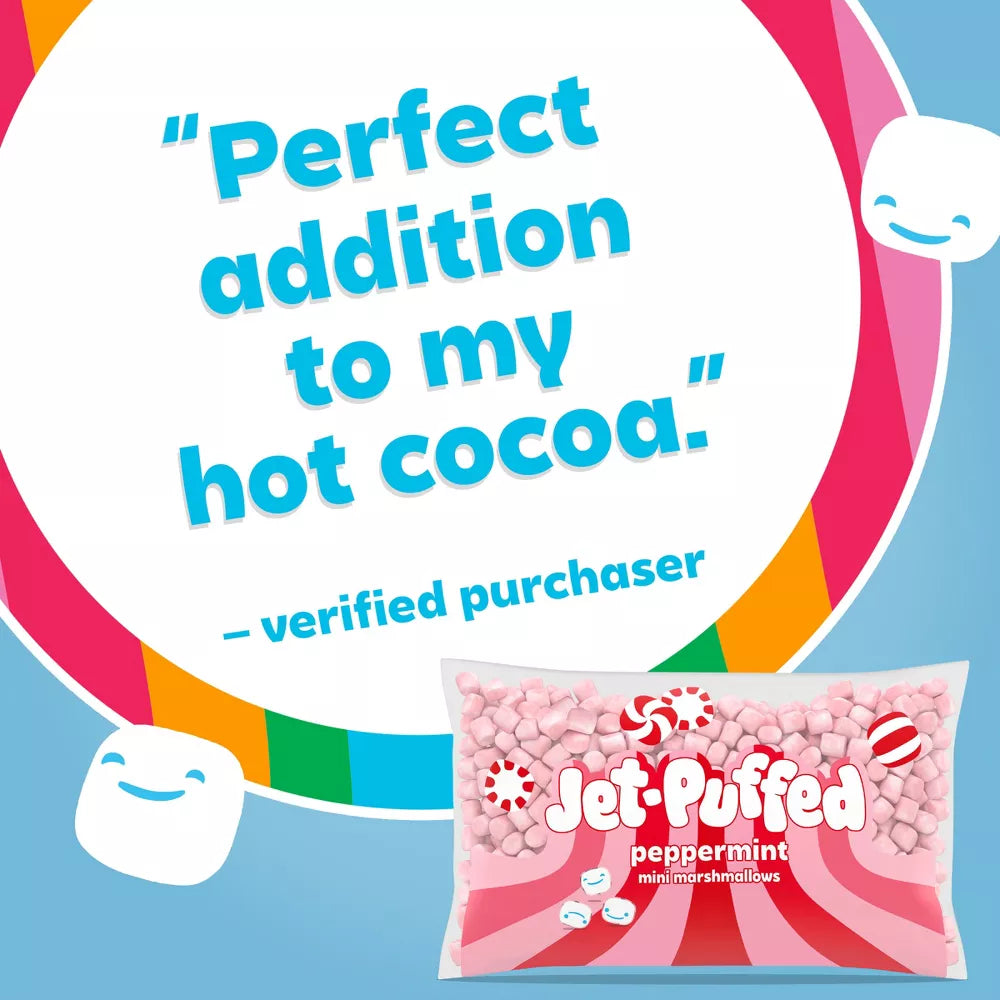 Kraft Jet Puffed Peppermint Mini Marshmallows -10oz US Goods