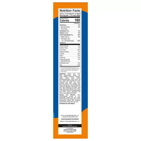 Post Halloween Oreo Puffs Breakfast Cereal - 16.5oz