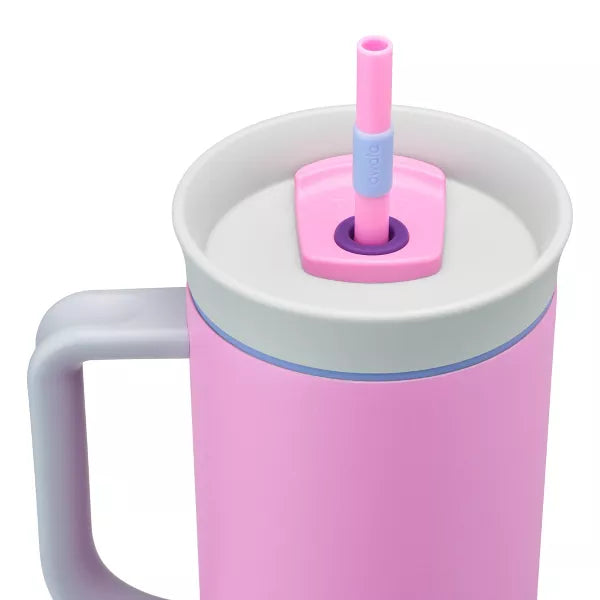 Termo de Acero Inoxidable con Popote Owala 40oz Electric Orchid