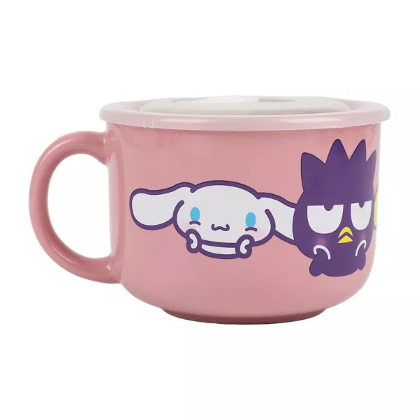 Taza para Sopa con Tapa de Ceramica Hello Kitty & Friends 20 Oz
