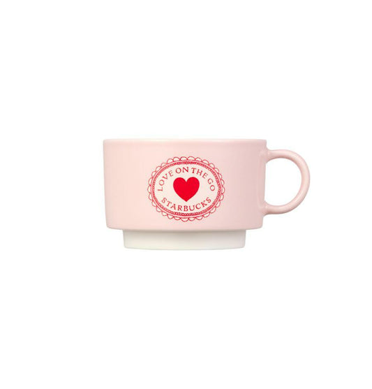 Taza y platillo Sweetie Heart 237 ml Starbucks Corea San Valentín 2025