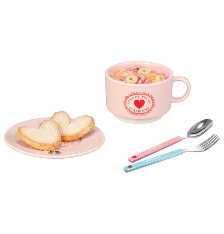 Taza y platillo Sweetie Heart 237 ml Starbucks Corea San Valentín 2025