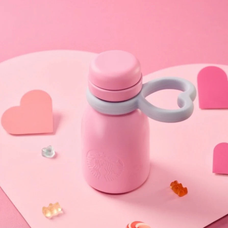 Botella de acero inoxidable Starbucks China 2026 Pupu Duck Valentine's Day series 400ml 14.08oz