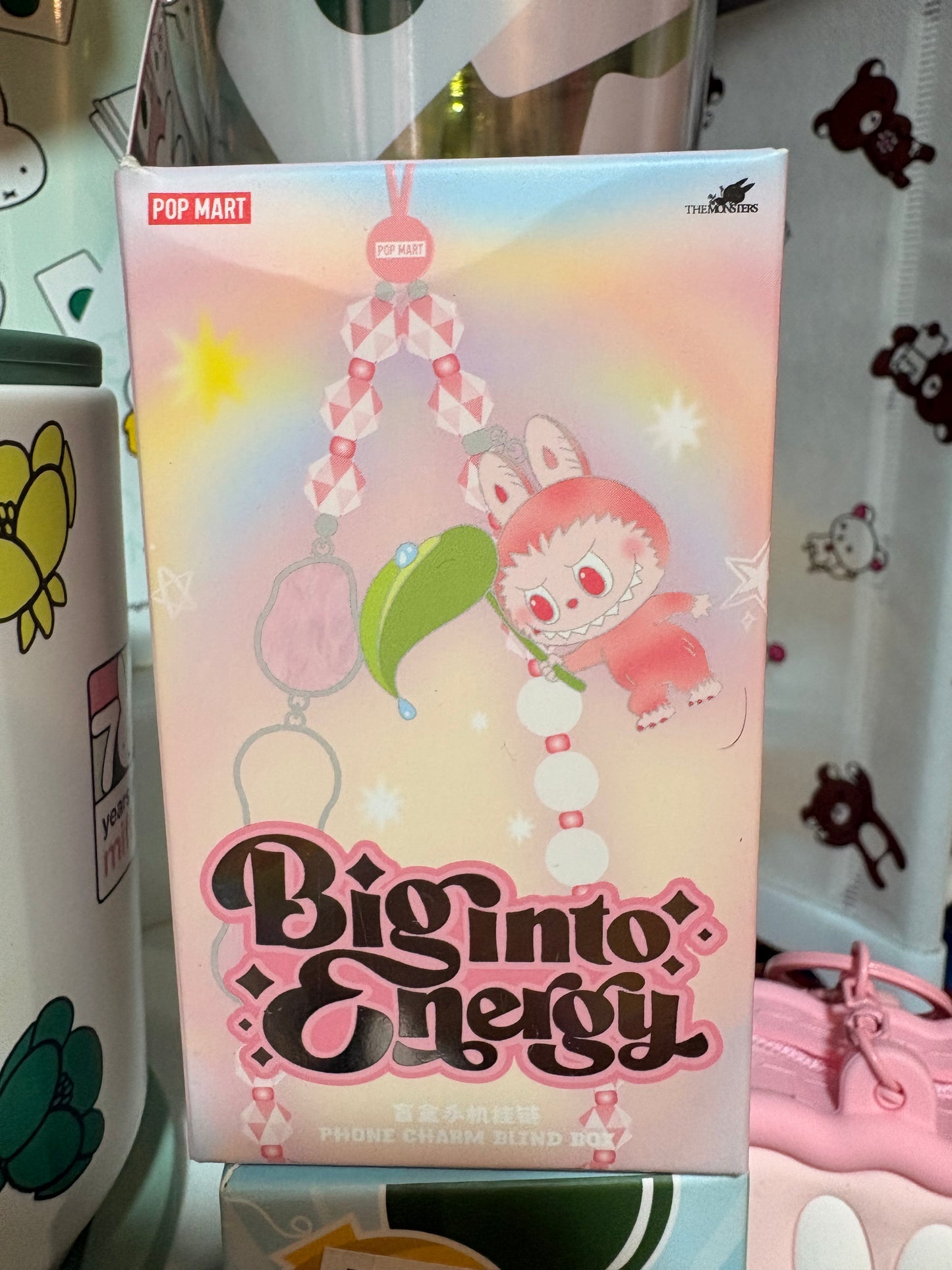 Big into energy charm blind box labubu pop mart