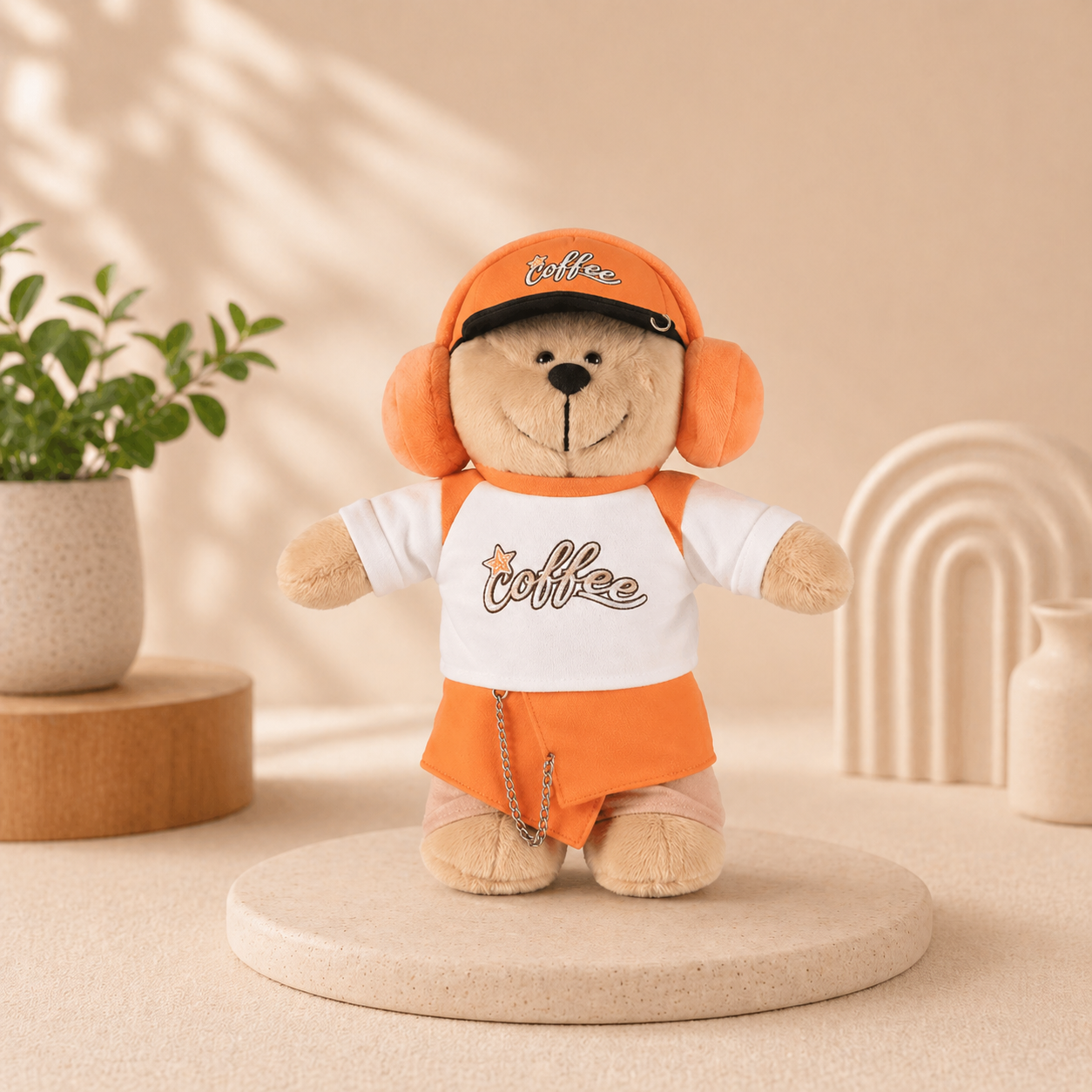 Bearista naranja Starbucks Shanghai 2026 New Character Series doll 25cm