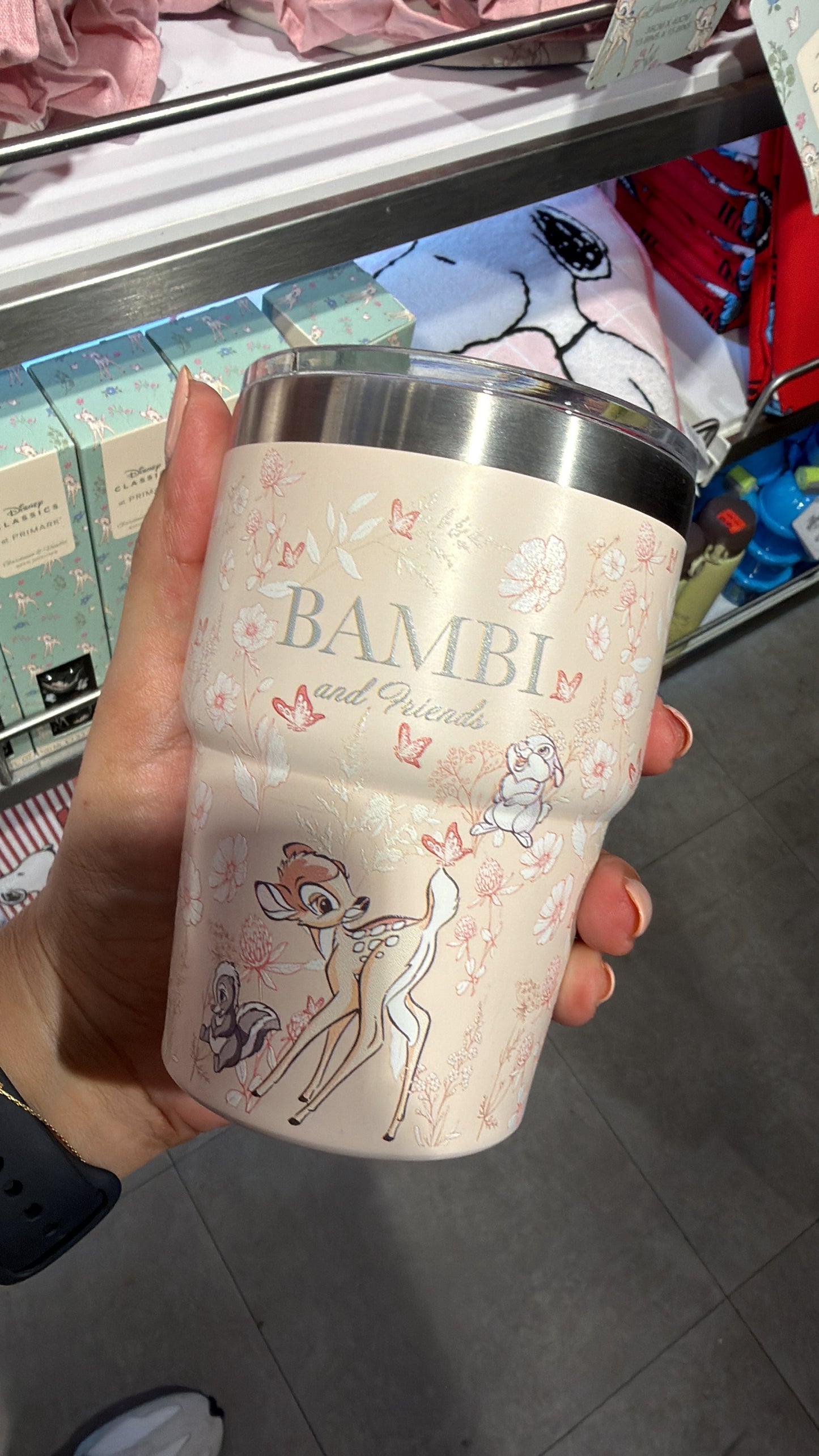 Vaso de acero inoxidable Bambi Primark Milán