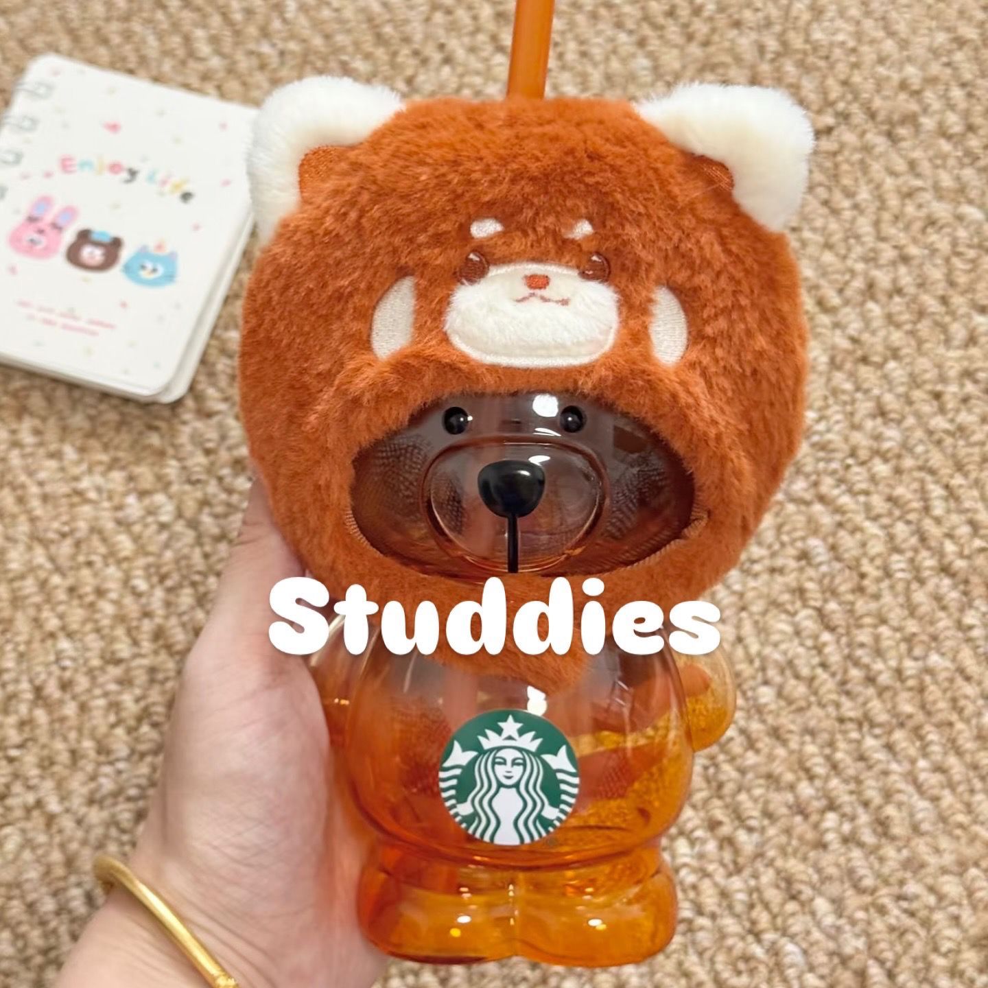 Vaso Panda Rojo Bearista Starbucks 2025 460 ml