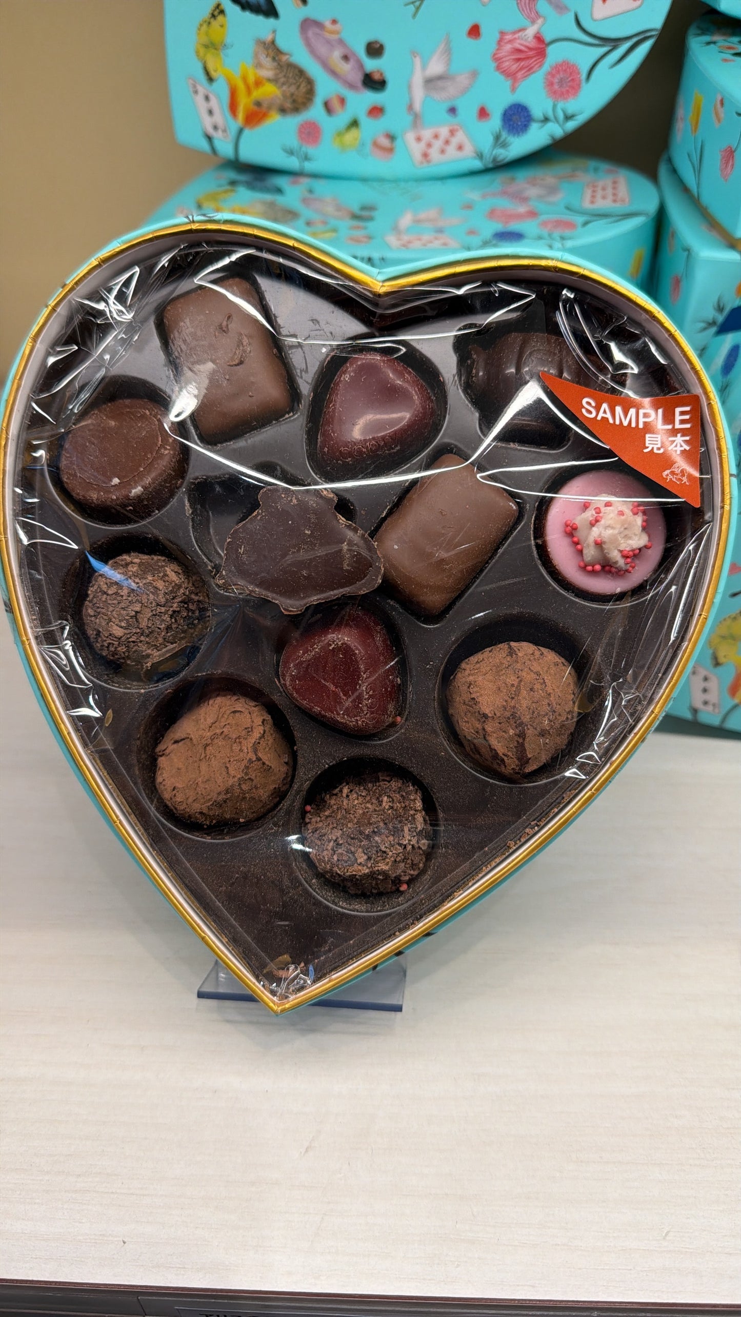 Chocolates Godiva corazón