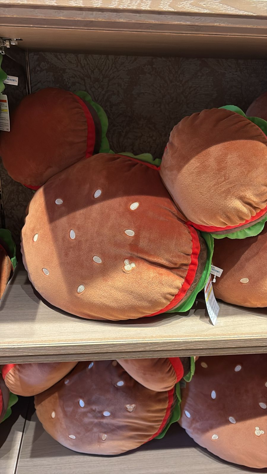 Cojín de Hamburguesa Mickey Mouse Disneyland