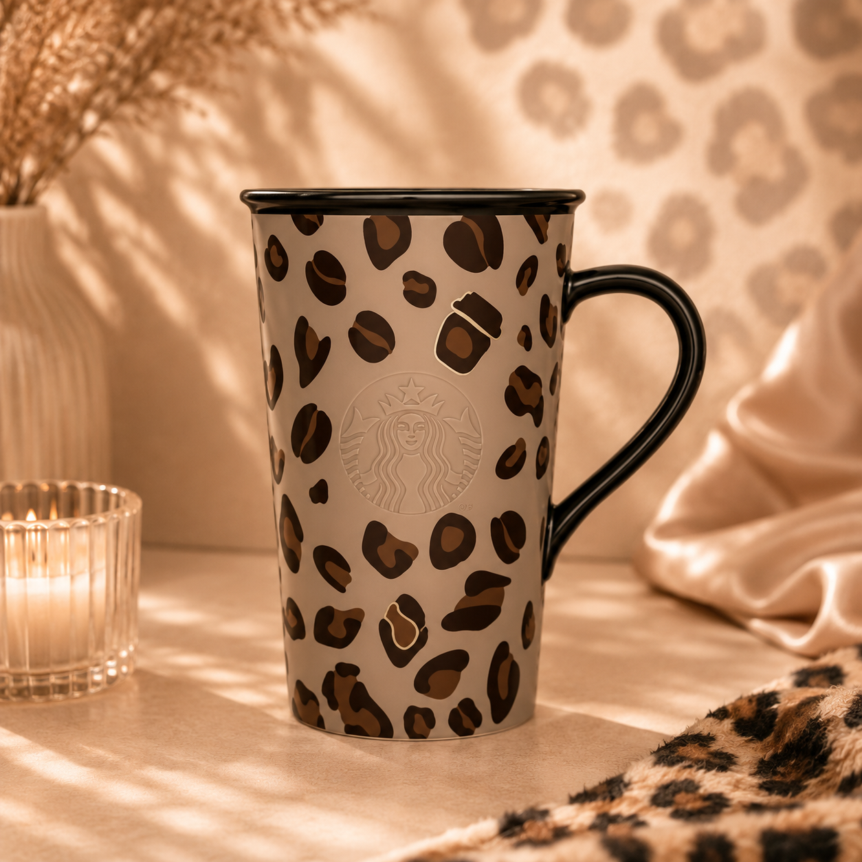 Taza de cerámica Starbucks Starbucks China 2026 Leopard Print Series 473ml mug