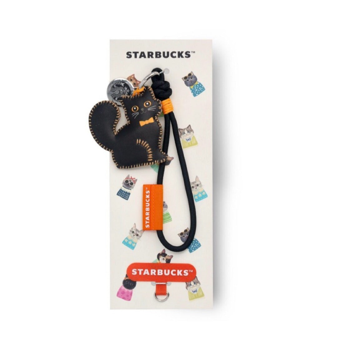 Starbucks Asia | Llavero Charm para Celular Gato Negro