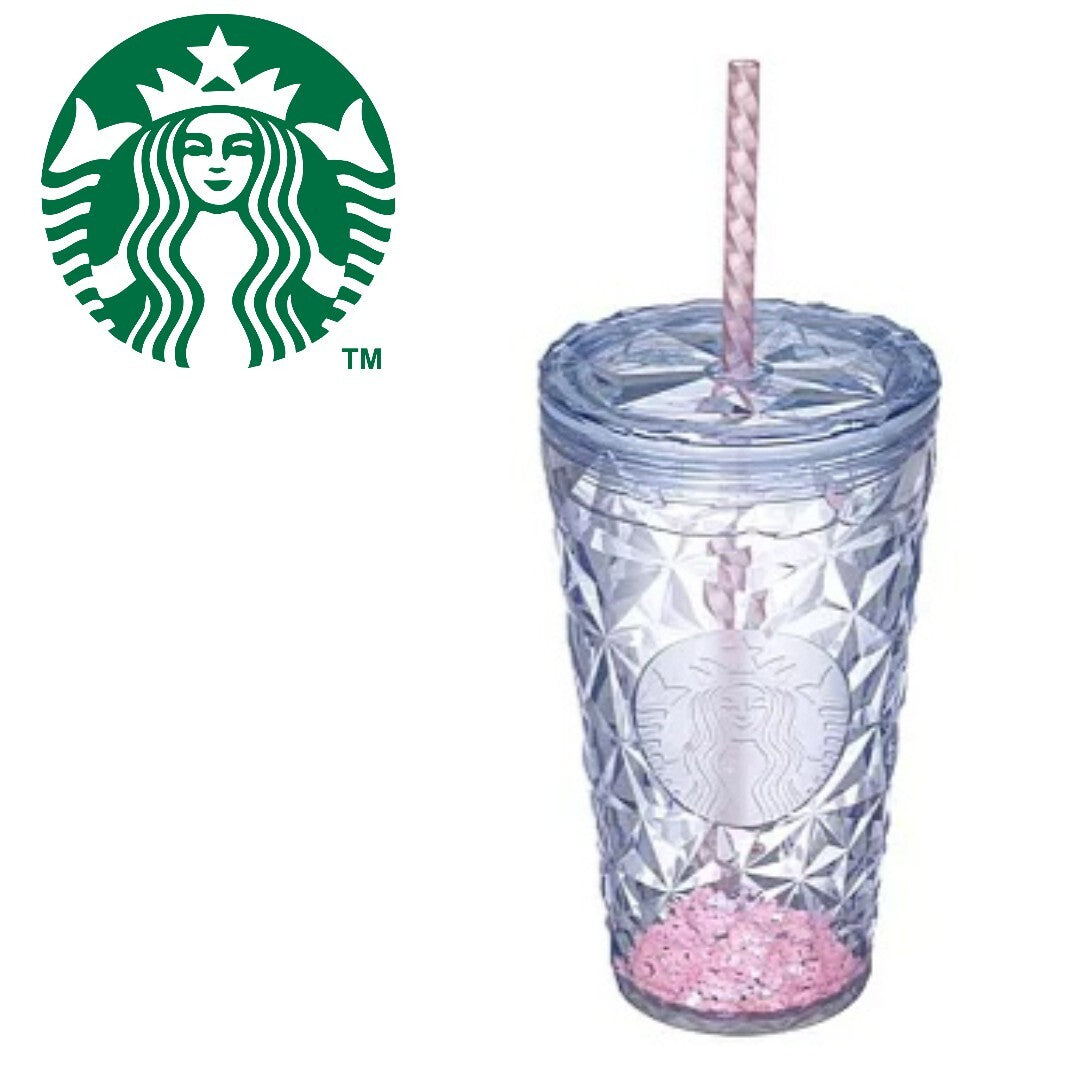 Vaso grande Rosa con popote Starbucks Taiwan Sakura 16oz