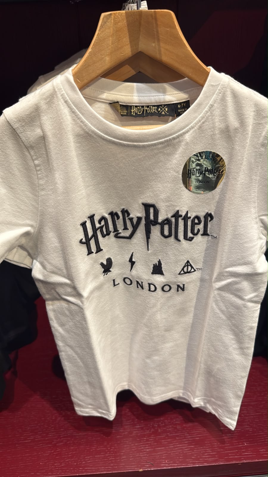 Playera blanca Harry Potter King Cross